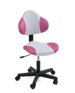 chaise-bureau-junior-roulette-ergonomique-blanc-rose-kayelles