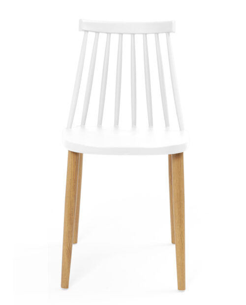 chaise-cuisine-design-barreaux-vintage-faux-bois-blanc-kayelles chaise-cuisine-design-barreaux-vintage-faux-bois-blanc-kayelles