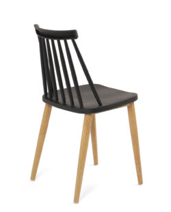 chaise-cuisine-pas-cher-lot-2-vintage-noir-imitation-bois-kayelles chaise-cuisine-pas-cher-lot-2-vintage-noir-imitation-bois-kayelles