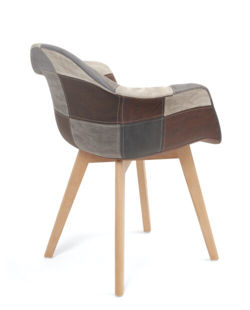 chaise-patchwork-scandinvave-restaurant-gris-bleu-kayelles chaise-patchwork-scandinvave-restaurant-gris-bleu-kayelles