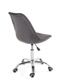 chaise-bureau-design-ergonomique-reglable-velours-gris-kayelles