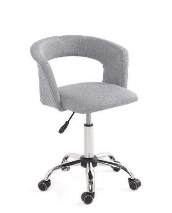 chaise-fauteuil-bureau-roulettes-accoudoirs-reglable-tissu-gris-clair-24