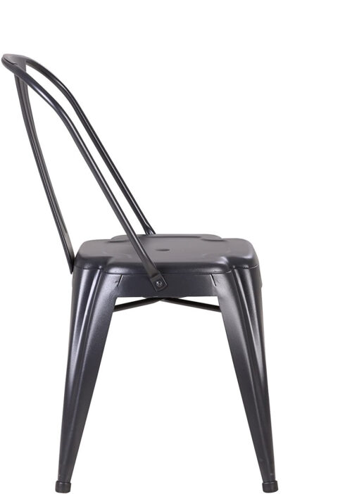 lot chaise industrielle style tolix noir lot chaise industrielle style tolix noir