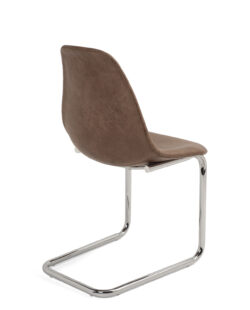lot-2-chaises-design-salle-manger-marron-chrome-kayelles-meo