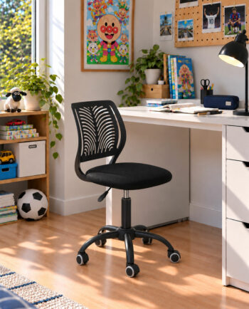 Chaise de bureau enfants, 680 SAWI noir intégral