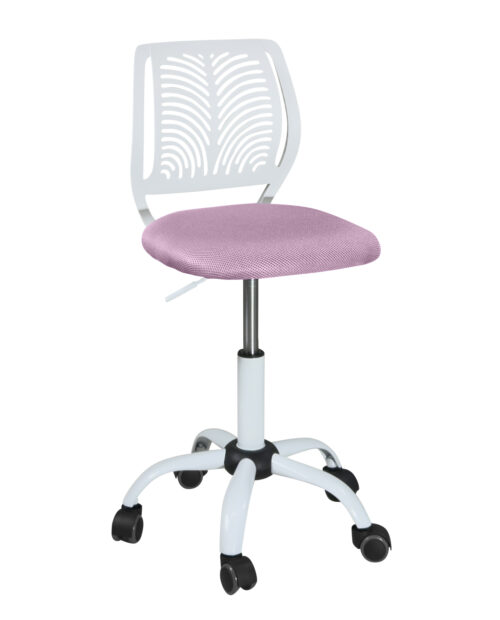 chaise-bureau-roulettes-tele-travail-réglable-kayelles-blanc-rose-mesh chaise-bureau-roulettes-tele-travail-réglable-kayelles-blanc-rose-mesh