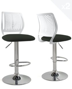 chaises-bar-hautes-dossier-reglable-design-cuisine-blanc-noir