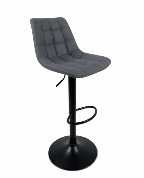 lot-2-tabourets-design-sid-noir-tissu-matelasse-bleu lot-2-tabourets-design-sid-noir-tissu-matelasse-bleu