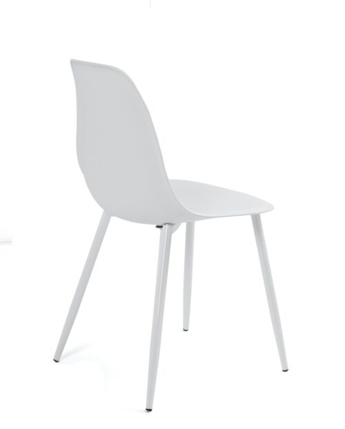 Lot 4 chaises de cuisine Design moderne IKO (Blanc)
