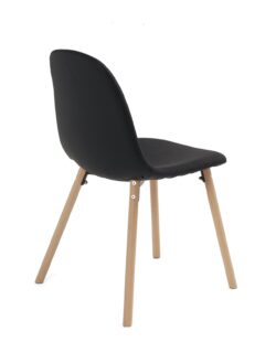 lot-chaises-scandinaves-pas-cher-tissu-noir-bois-kayelles