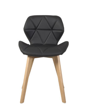 chaise-design-modern-pieds-bois-assise-similicuir-noir-kayelles