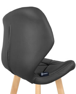 chaise-scandinave-design-simili-noir-kayelles-fati chaise-scandinave-design-simili-noir-kayelles-fati