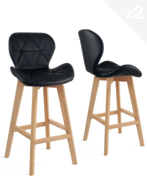 lot-2-chaises-hautes-scandinave-noir-kayelles