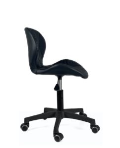 chaise-ergonomique-bureau-design-lina-tissu-noir-kayelles