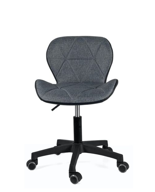 siege-bureau-design-lina-tissu-gris-pu-noir siege-bureau-design-lina-tissu-gris-pu-noir