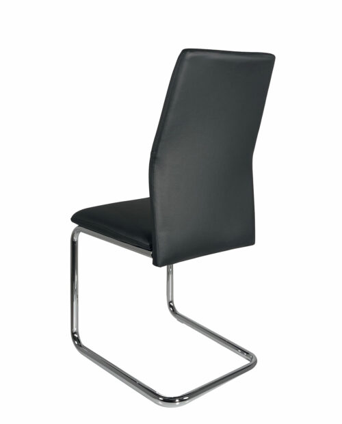 chaise-salle-manger-salon-cuisine-simili-cuir-design-kayelles-noir chaise-salle-manger-salon-cuisine-simili-cuir-design-kayelles-noir