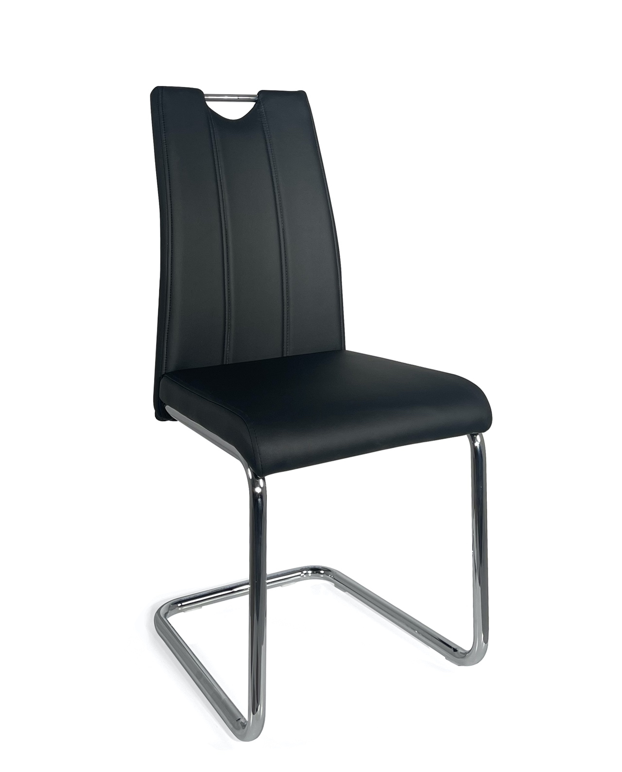 Chaise De Salle à Manger Moderne CLP - Noire, Métal - 85x50x50 Cm - Neuf