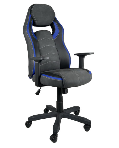 fauteuil-gamer-chaise-racing-reglable-pivotant-AZUL-noir-bleu