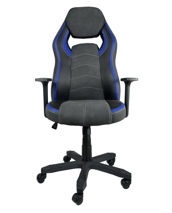 fauteuil-gamer-reglable-pivotant-noir-bleu