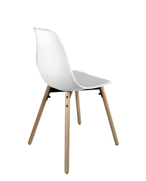 Lot 4 chaises de cuisine Design moderne IKO (Blanc)