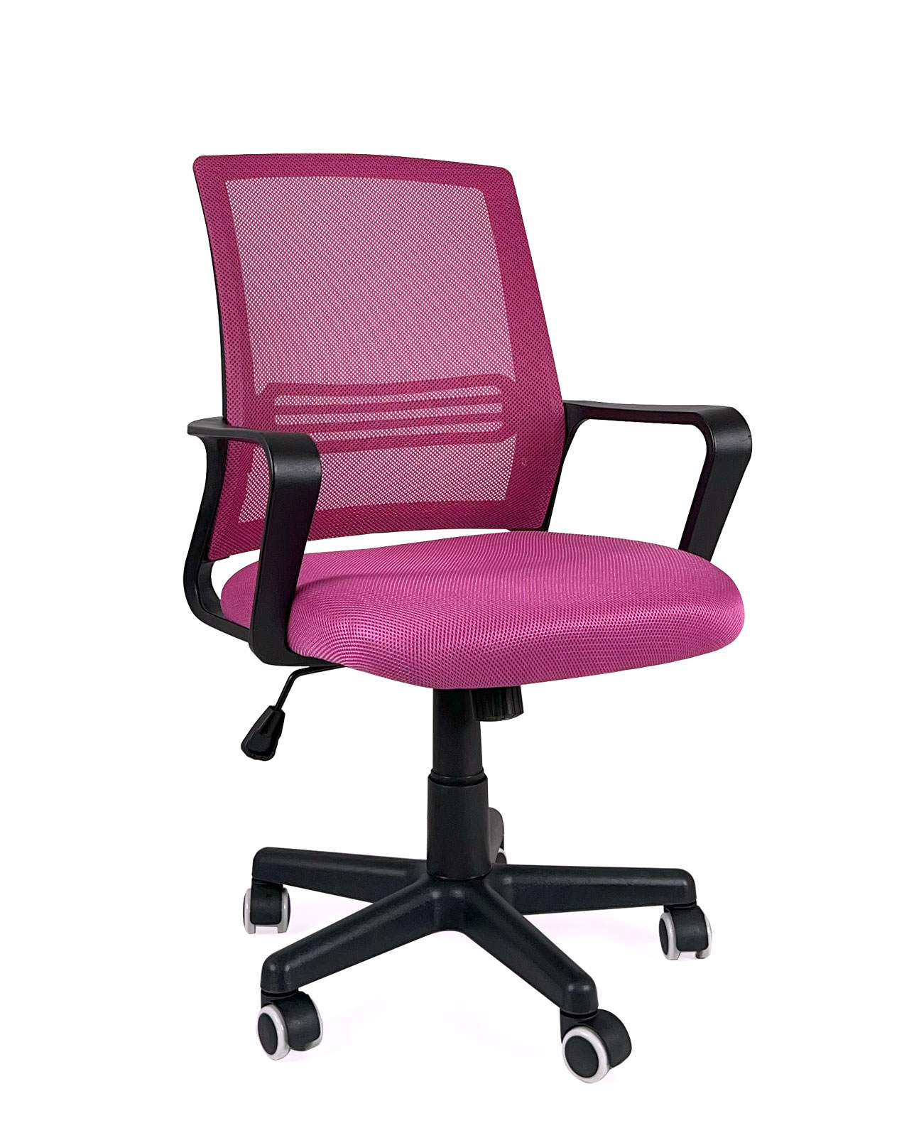 Chaise de bureau rose - réglable en hauteur - Achat & prix