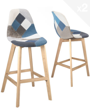 chaise-bar-haute-patchwork-bleu-gris-style-scandinave-lot-2-slick-v2