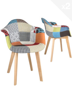 lot-2-fauteuils-scandinave-patchwork-salle-manger-cuisine-deco