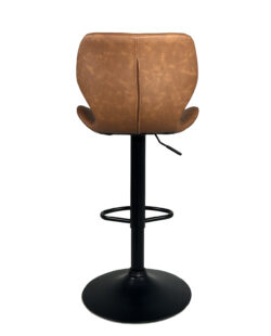 chaise-bar-cuisine-design-noir-marron-vintage-pivotante-kayelles chaise-bar-cuisine-design-noir-marron-vintage-pivotante-kayelles