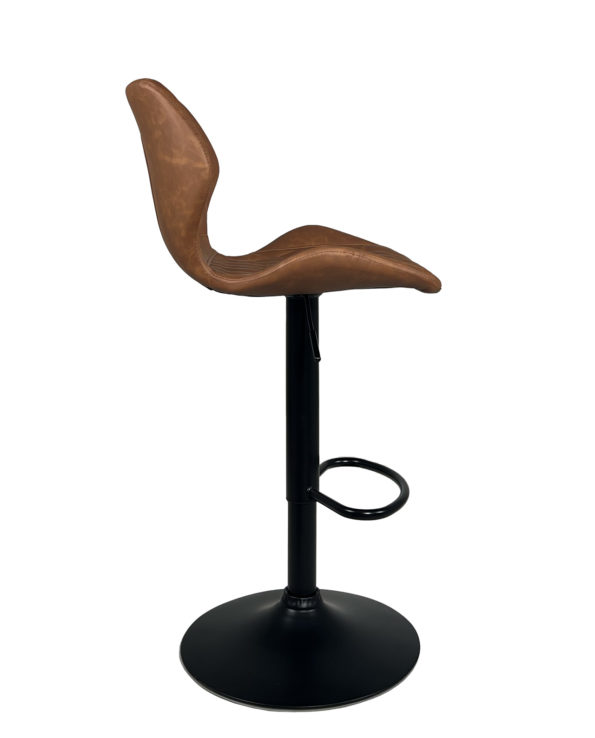 tabourets-bar-design-noir-marron-vintage-lot-2-kayelles