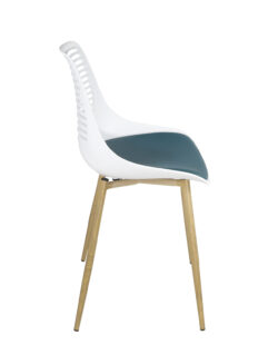 chaise-design-confort-pied-metal-bois-blanc-bleu-cuisine