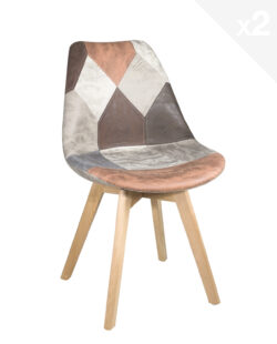 chaise-patchwork-lao-scandinave-marron-kayelles