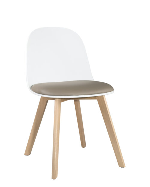 chaise-scandinave-blanc-coussin-gris-pied-bois-ufi chaise-scandinave-blanc-coussin-gris-pied-bois-ufi