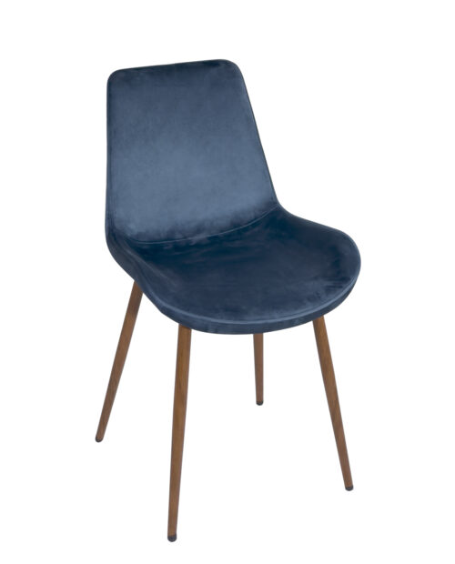 chaise-salle-manger-velours-bleu-madi chaise-salle-manger-velours-bleu-madi