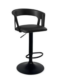 chaise-Bar-cuisine-dossier-ergonomique-Lot-2-hauteur-reglable-assise-rembourree-accoudoirs-noir-i-noir