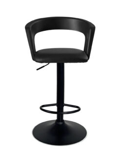 chaise-haute-Bar-cuisine-dossier-ergonomique-Lot-2-hauteur-reglable-assise-rembourree-accoudoirs-noir-i-noir