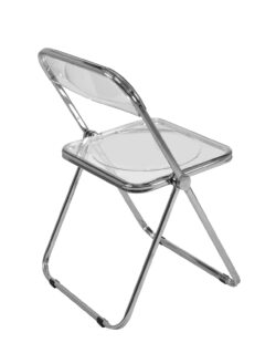 chaise-transparente-pliable-cuisine-cristal-chrome-24 chaise-transparente-pliable-cuisine-cristal-chrome-24