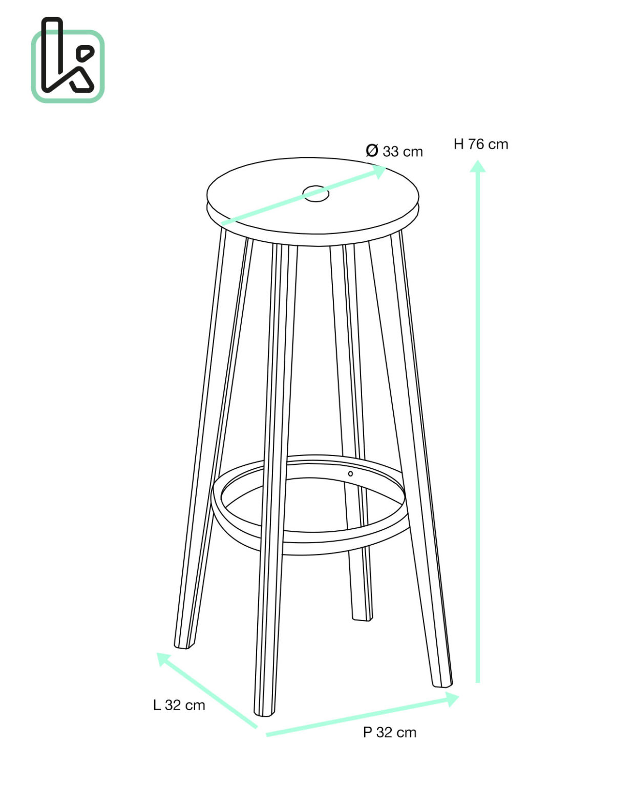 Mswborml Imprimé Housse De Tabouret De Bar Carre Lot De 4/2
