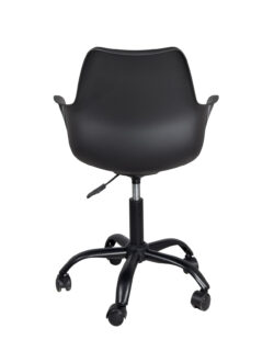 chaise-bureau-design-coussin-noir-marron-accoudoirs-moto-kayelles