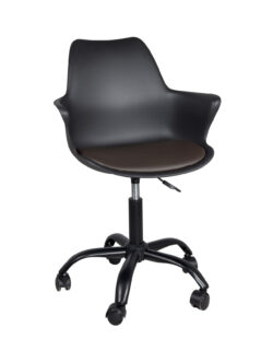 fauteuil-bureau-accoudoir-noir-marron-coussin-moto-kayelles