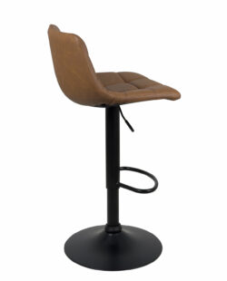 lot-2-chaises-bar-design-sid-noir-tissu-matelasse-marron-antique