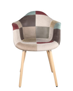 chaise-accoudoirs-scandinave-patchwork-confort-marron-bois-lot-2-kayelles