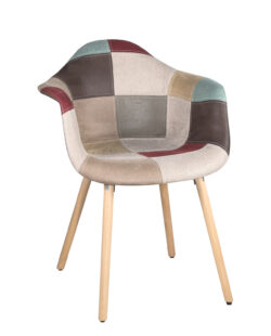 fauteuil-scandinave-patchwork-confort-marron-bois-lot-2-kayelles
