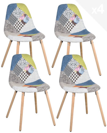 chaises-patchwork-tissu-fleur-pied-bois-lot-4-kayelles-ova-2