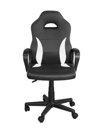 chaise-gamer-fauteuil-bureau-gaming-ado-noir-blanc-kayelles