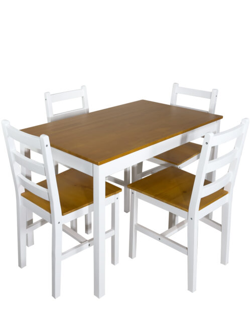 ensemble-table-a-manger-et-4-chaises-blanc-et-bois ensemble-table-a-manger-et-4-chaises-blanc-et-bois