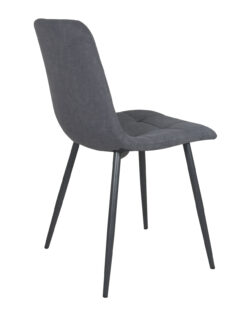lot-4-chaises-gris-salle-manger-matelassee-rembourree-tissu-pied-metal-gris lot-4-chaises-gris-salle-manger-matelassee-rembourree-tissu-pied-metal-gris