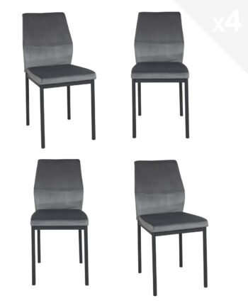 lot-4-chaises-moderne-salle-manger-velours-gris-kayelles