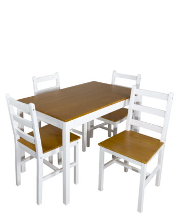 set-table-cuisine-bois-et-4-chaises-pas-cher-bois-blanc-pin