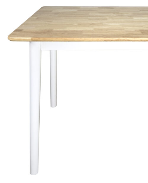 table-a-manger-rectangle-bois-massif-hevea-naturel-table-cuisine-scandinave-pied-blanc table-a-manger-rectangle-bois-massif-hevea-naturel-table-cuisine-scandinave-pied-blanc