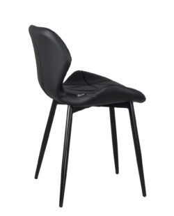 chaise-cuisine-assise-design-similicuir-noir-pied-metal-lot-4 chaise-cuisine-assise-design-similicuir-noir-pied-metal-lot-4